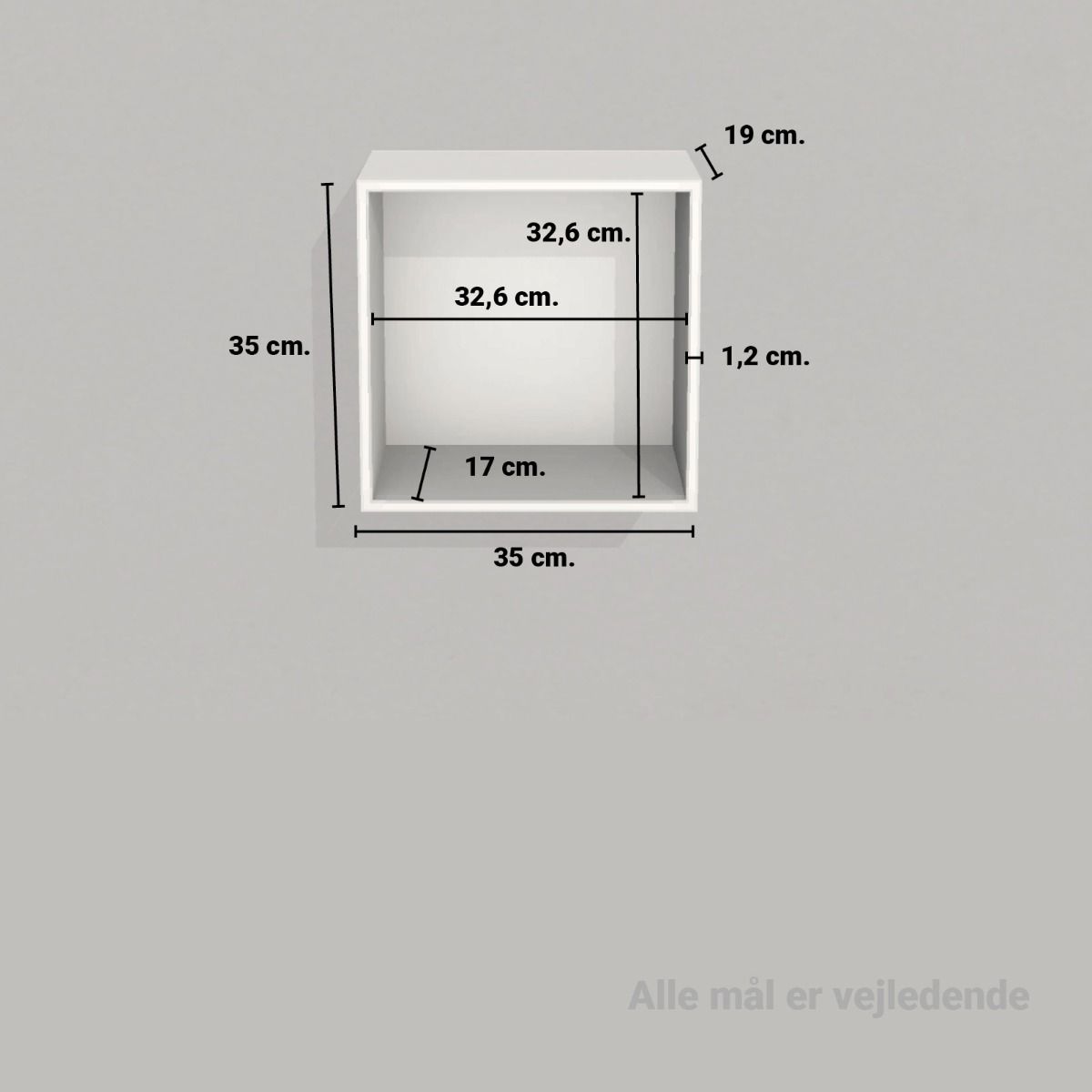 image - Kubik Color kvart reolkasse - 1 rum
