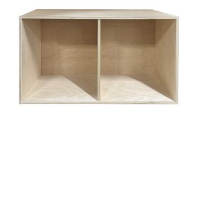 image - Kubik birk halv reolkasse - 2 rum