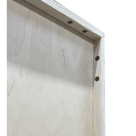 image - Kubik birk halv reolkasse - 3 rum