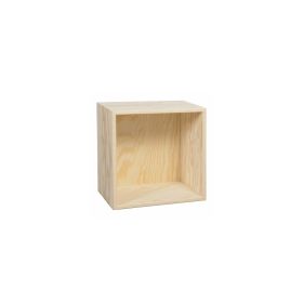 Djup Bokhylla furu 30 x 30 x 25 cm, med 1 fack