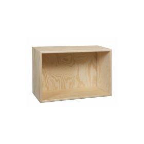 Bokhylla furu 45 x 30 x 19 cm, med 1 fack