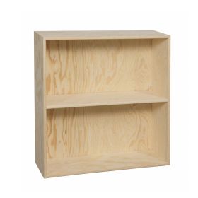 Bokhylla furu 60 x 60 x 19 cm, med 2 fack