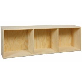 Bokhylla furu 90 x 30 x 19 cm, 3 fack