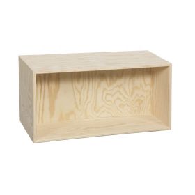 Djup Bokhylla furu 30 x 60 x 25 cm, med 1 fack