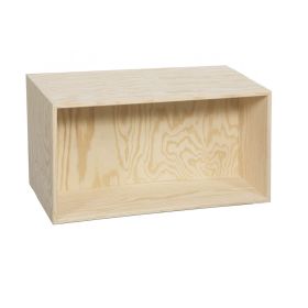 Djup Bokhylla furu 60 x 35 x 33 cm, med 1 fack