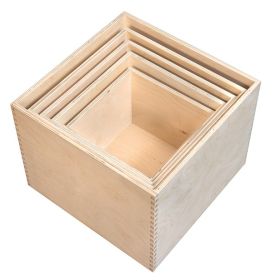 5 x Bokhyllor av björkplywood