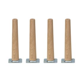 Möbelben – ek – H20 cm - rakt (4 stk.)