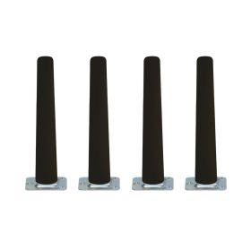 Möbelben – målade svart – H20 cm - RAKT (4 stk.)