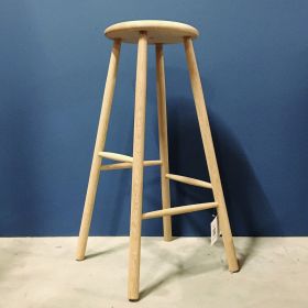 Pall och barstol i ek, H80 cm