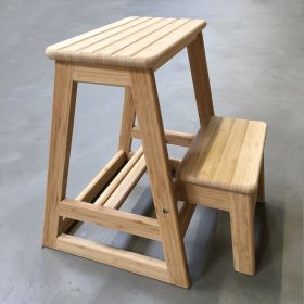 Trappstege bambu trä H49 cm.