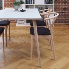 Bordsben av massiv ek H73 cm. (Är snett)