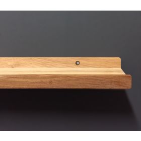 Vägghylla tavelhylla massiv ek (L90 cm.)
