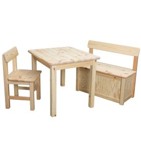 Barnmöbler – set (70102+ 70104 + 70105) (bord 60x60 cm.)