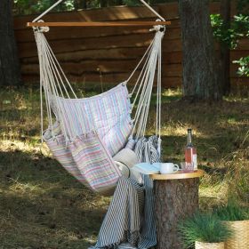 Hängstol, rosa ränder