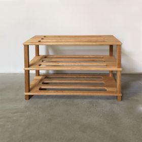 Skohylla oljerad ek - B80 cm.