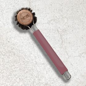 Diskborste med silikonskaft (bordeaux)