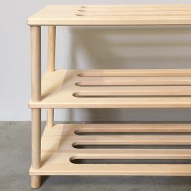 Skohylla i obehandlad furu - B80 cm.