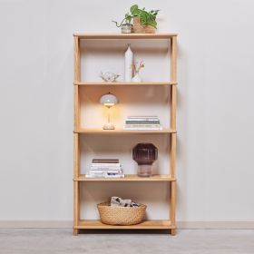 bokhylla i oljad ek - 5 hyllor H155 cm.