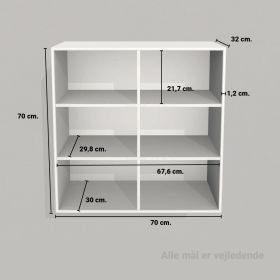 image - Kubik eg hel reolkasse - 6 rum