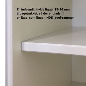 image - Kubik Træ hylde - til indvendig låge - hel reolkasse 4 rum