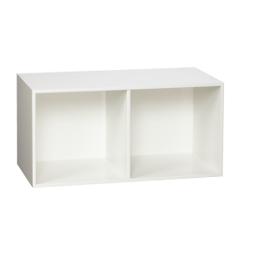 KUBIK Color, halv bokhylla 70x35 cm. 2 fack