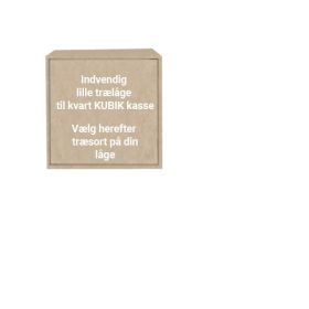 KUBIK trä, dörr – liten invändig – kvarts bokhylla