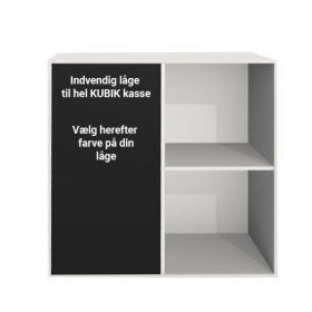 KUBIK Color, dörr – stor invändig – hel bokhylla