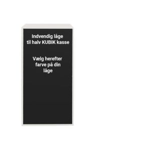 KUBIK Color, dörr – stor invändig – halv bokhylla 1 fack