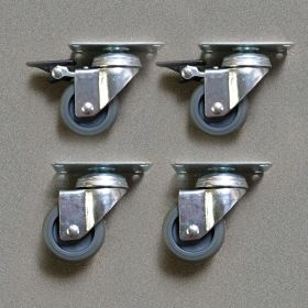 4 möbelhjul länkhjul - 2 med broms og 2 utan broms