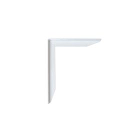 Väggmonterade hyllfästen vit metall Vänster