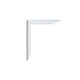 Väggmonterade hyllfästen vit metall Vänster