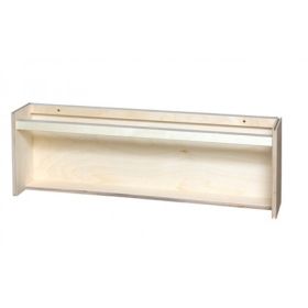 Vägghylla (björk), 70 x 13 x 24 cm.