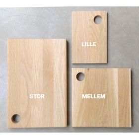 Skärbräda ek (20 x 20 cm)